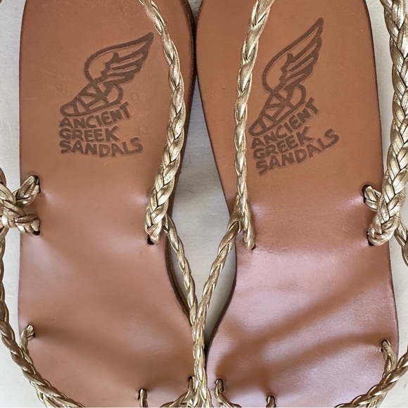 Ancient Greek Sandals Yianna Size 41 in Gold - Picture 6 of 8